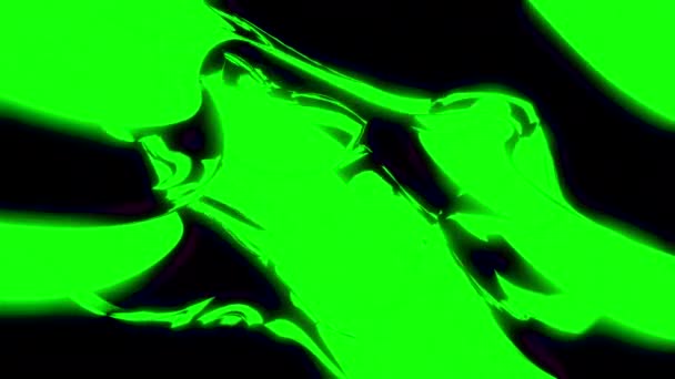 Textura Brilhante Fluorescente Abstrata Com Formas Dobra Desenho Superfície Néon — Vídeo de Stock