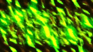 Soyut ışıldayan parlak sıvı gölgeleri. Hareket. Koyu arkaplanda yanıp sönen parlak ışıklar. Suyun parıldayan parlak ışıkları. 