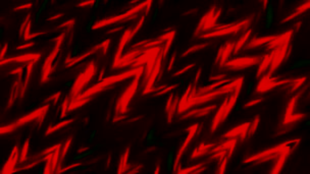 Endlessly Moving Zigzag Pattern Black Background Motion Colorful Lines Creating — Stock Video