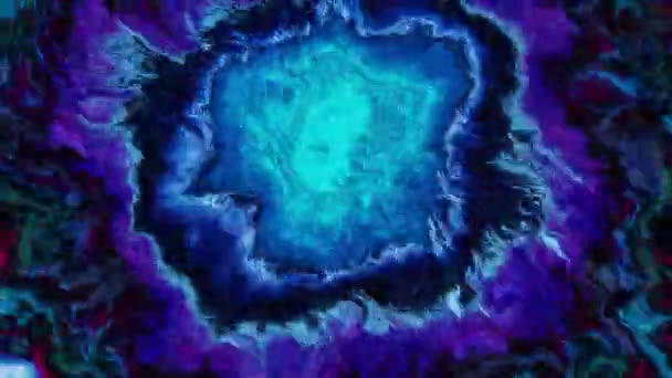 Fond Bleu Rose Motion Spots Lumineux Scintillants Néon Réalisés Dans — Video