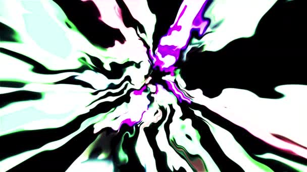 Movimiento Flujo Colorido Espiral Pinturas Moción Desacelerando Flujo Colores Espiral — Vídeos de Stock