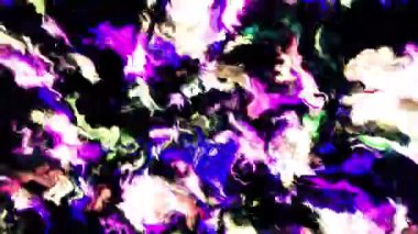 Renkli titreşimli soyut titreşimli çizgiler. Hareket. Parlak ışık çizgileri ve nabzı olan psikedelik desen. Sinir bozucu göz kırpmaları olan renkli bir desen. Parlayan ışıklar uyarılıyor. 