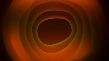 Hareket eden delik katmanlı animasyon. Tasarım. Derinlik katmanları hareket eden soyut bir tünel. Katmanlardan oluşan dönen halkaları olan tünel. 
