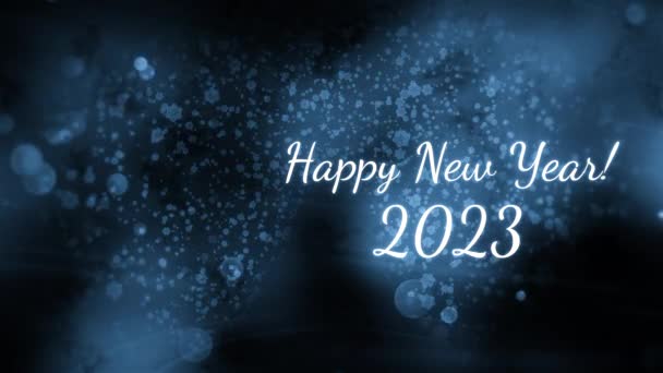 Blue Purple Background Made Cartoon Abstraction Motion Bright New Year — Stock Video