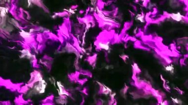 Titreşen sıvı plazma dalgaları. Hareket. Parlak sıvı elektro plazma desenleri. Renkli çizgiler dalgalı plazma dalgaları halinde hareket eder. 