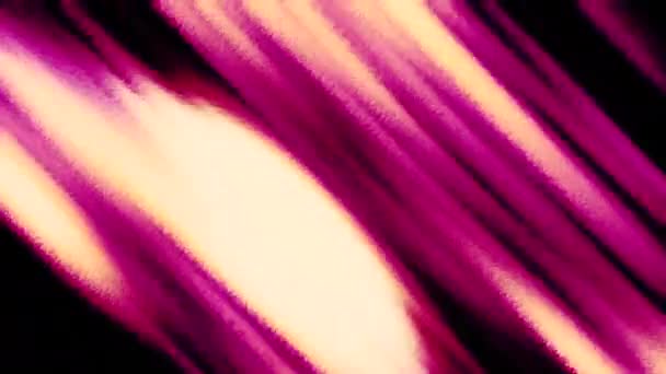 Розовые Яркие Мигающие Полоски Движение Яркие Полосы Испускающие Блики Мерцающие — стоковое видео