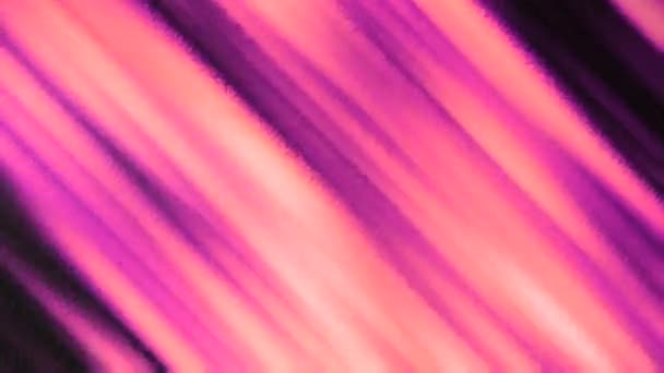 분홍색 번쩍이는 줄무늬 움직임 애니메이션에서 반짝이는 섬광을주는 줄무늬 고품질 — 비디오