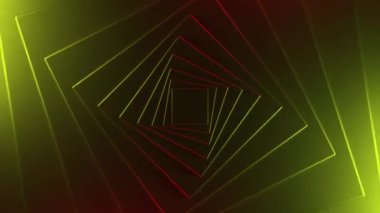 Dönen eğimli tünel. Tasarım. Açık renk girdap ve dar eşkenar dörtgen siluetleri