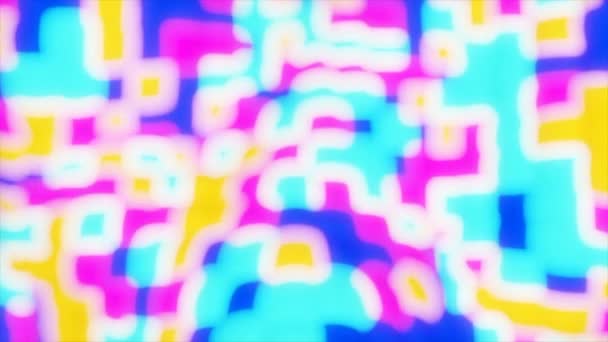 Психоделическая Анимация Плавающим Цветным Фоном Дизайн Анимация Психоделическим Эффектом Красочного — стоковое видео