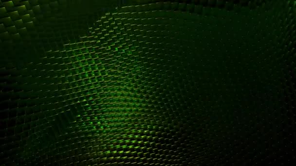 Digitaler Wellenhintergrund Design Wellenförmige Technologische Oberfläche Die Aus Winzigen Teilchen — Stockvideo