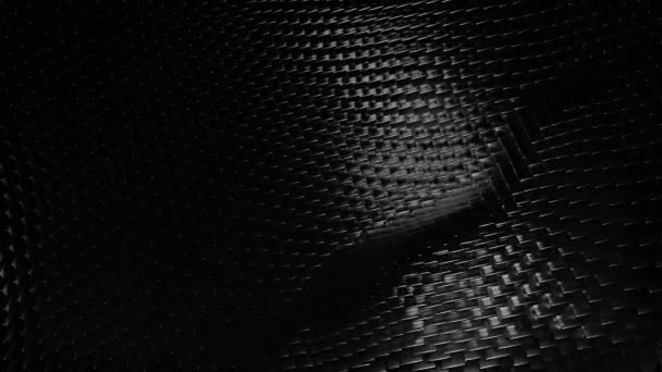 数字波背景 微粒子材料所形成的波浪技术表面 — 图库视频影像