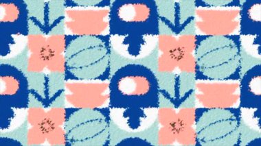 Kaleydoskop etkisi. Hareket. Animasyondaki parlak desenler hızlı bir şekilde renk değiştiriyor ve 3D animasyonda yapılmış resimler. Yüksek kalite 4k görüntü