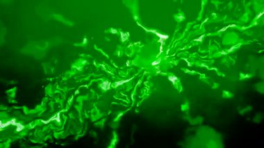 Kıvrımlı kıvrımlı parlak bir çizgi. Hareket. Kıvrımlı parlak çizgilerle hareket eden ışıklar. Parlak sanal fay hattı. 