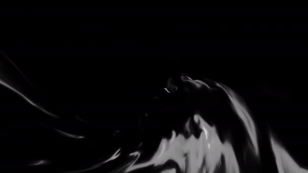 Абстрактні Контрастні Мерехтливі Форми Різкістю Зображення Рух Монохромний Вихор Чорному — стокове відео