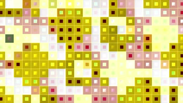 Barevný Počítač Zabliká Objeví Pohyb Barevné Čtverce Tečkami Blikají Počítačovém — Stock video