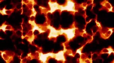 Parlak neon lekeler. Hareket. 3D biçiminde yapılmış koyu arkaplanda çok renkli lekeler yakılıyor. Yüksek kalite 4k görüntü