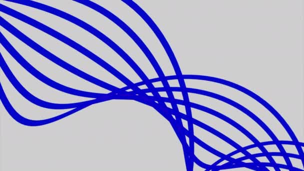 Движущаяся Извилистая Структура Изогнутых Линий Дизайн Простая Абстрактная Спиральная Структура — стоковое видео
