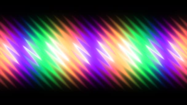 Hintergrund Mit Einer Linie Abstrakten Wellenförmigen Leuchtens Bewegung Bunte Wellenförmige — Stockvideo