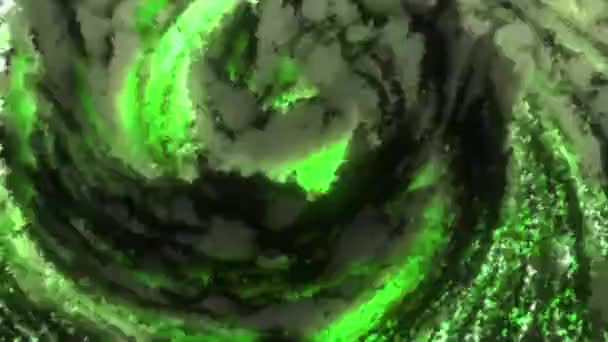 Gouache Mixto Giratorio Moción Pintura Azul Verde Una Animación Que — Vídeos de Stock
