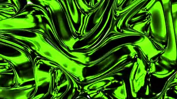 摘要彩色流体背景 粘稠的液态金属物质 — 图库视频影像