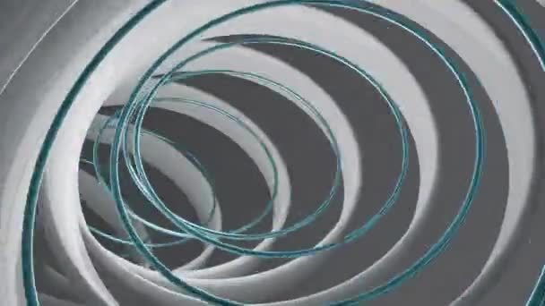 Vol Abstrait Intérieur Tunnel Hypnotique Forme Ovale Design Rayures Larges — Video