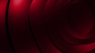 Mor ve kırmızı parlak arkaplan. Tasarım. Farklı boyutlarda daireler çizilmiş. Çizgi film soyutlamalarında yavaşça dönüyorlar. Yüksek kalite 4k görüntü