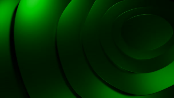 Fondo Verde Turquesa Diseño Ovalos Circulares Formato Girando Círculo Imágenes — Vídeo de stock