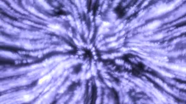 超巨大ブラックホール回転 スパイラル銀河 深宇宙探査 ムーブメント 空を飛ぶ光沢のある粒子 宇宙空間の可視化 — ストック動画
