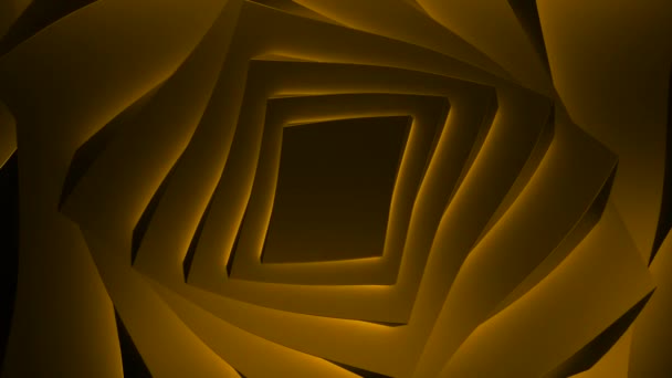 红色和黄色背景 一个3D格式的明亮门户 可以产生催眠效果 高质量的4K镜头 — 图库视频影像