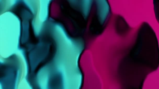 Многоцветные Сливающиеся Краски Дизайн Водопады Падающих Цветов Сливаются Один Сделанный — стоковое видео