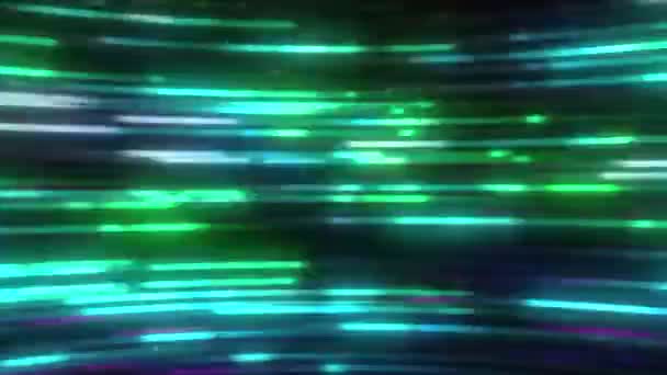 Flux Rayures Colorées Clignotantes Motion Flux Cybernétique Rapide Avec Des — Video