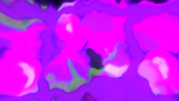 Фиолетово Голубая Капля Движение Вопиющие Пятна Сделанные Анимации Которые Сияют — стоковое видео