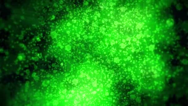 Фон Движущимися Круглыми Точками Бактериями Движение Бактериальные Точки Пространстве Болезненной — стоковое видео