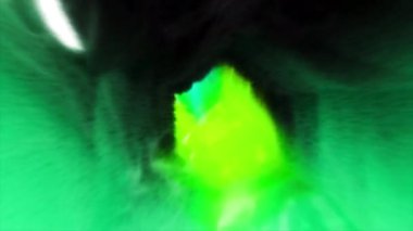 Parlak bir tünel. Hareket. Bilgisayar grafiklerinden yapılmış parlak bir portal hızla içeri doğru uçuyor. Yüksek kalite 4k görüntü