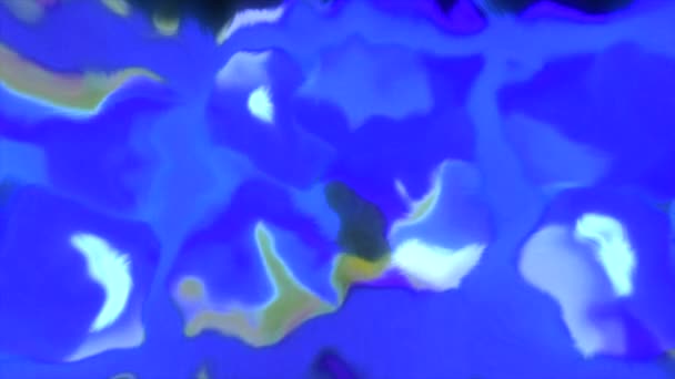 Фиолетово Голубая Капля Движение Вопиющие Пятна Сделанные Анимации Которые Сияют — стоковое видео