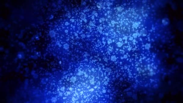 Pozadí Pohybujícími Kulatými Tečkami Nebo Bakteriemi Pohyb Bakteriální Tečky Vesmíru — Stock video