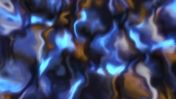 Blaue Muster Bewegung Helle Farbblitze Die Abstraktion Schimmern Hochwertiges Filmmaterial — Stockvideo
