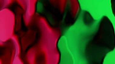 Parlak sıvının farklı renkleri bir arada birleşiyor. Tasarım. Çizgi film soyutlamalarında kayan lekeler bir araya geliyor. Yüksek kalite 4k görüntü