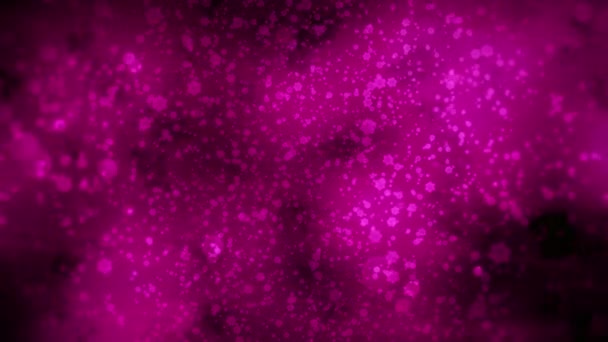 Фон Мигающими Круглыми Пятнами Бактерий Движение Много Мелькающих Круглых Бактерий — стоковое видео