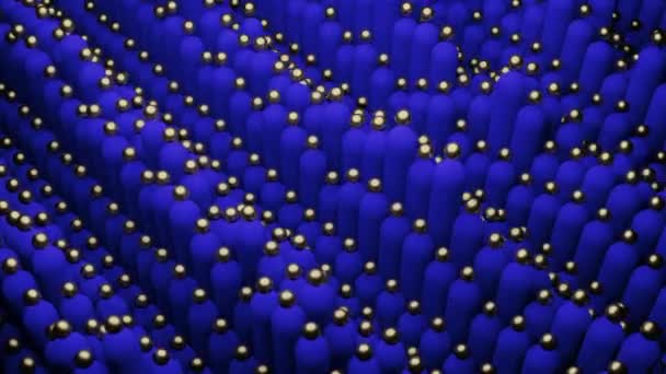 Las Líneas Púrpura Azul Crean Efecto Hipnótico Diseño Alternativamente Líneas — Vídeo de stock
