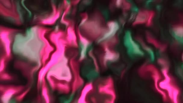 アニメーションで作られたグレーとピンクの背景 ムーブメント 光で照らされた3Dフォーマットで作られた光沢のあるガソリンブロット 高品質の4K映像 — ストック動画