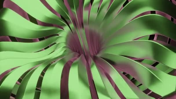 Зелені Фіолетові Лінії Дизайн Швидкі Лінії Зроблені Анімації Яка Рухається — стокове відео