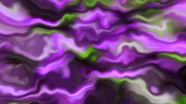 Ondeggiante Surreale Acquerello Sfondo Mozione Lampeggiante Strisce Multicolori Orizzontali — Video Stock