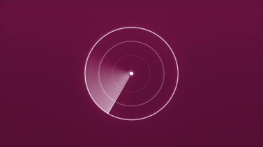 Radarda görünen basit bir arkaplan. Hareket. Seyrüsefer radarıyla renkli parlak bir arka plan. Hareket eden navigasyon radarı ile basit arkaplan. 
