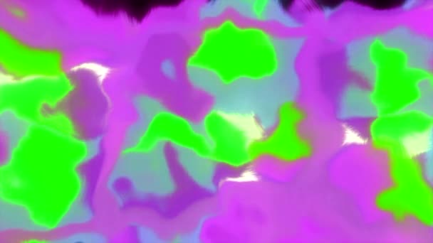 Художественный Фон Акварельными Пятнами Движение Медленно Мигающие Размытые Разноцветные Формы — стоковое видео