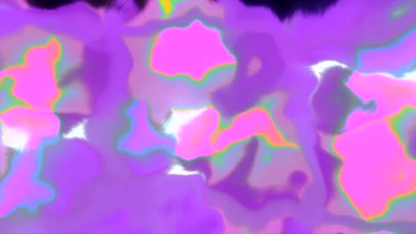 Серые Фиолетовые Блестящие Пятна Движение Цветные Пятна Подсветки Сделанные Мультипликации — стоковое видео