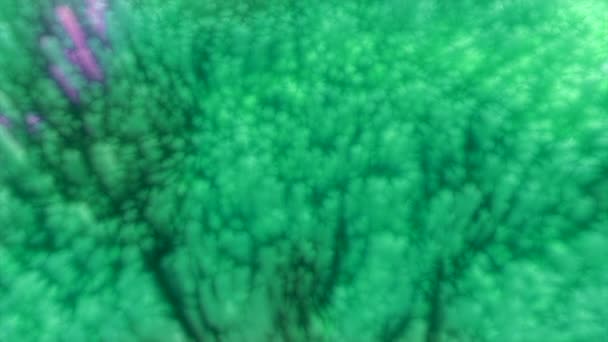 Зелені Жовті Лінії Пікселях Рух Ілюмінуючі Лінії Абстракції Які Ширяють — стокове відео