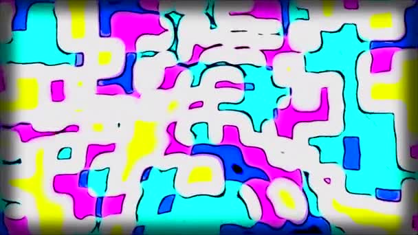 Яркая Разноцветная Смешанная Краска Дизайн Пузырь Яркой Краски Выполненной Компьютерной — стоковое видео