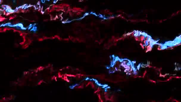 红色和蓝色的灯 3D动画中闪烁着蓝光 高质量的4K镜头 — 图库视频影像