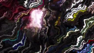 Enerji çarpmalarıyla çevrili sihirli üç boyutlu küre. Hareket. Küresel nesnenin içinde dönen enerji